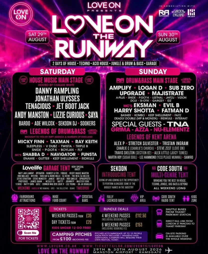 Love on the Runway 2026 event flyer