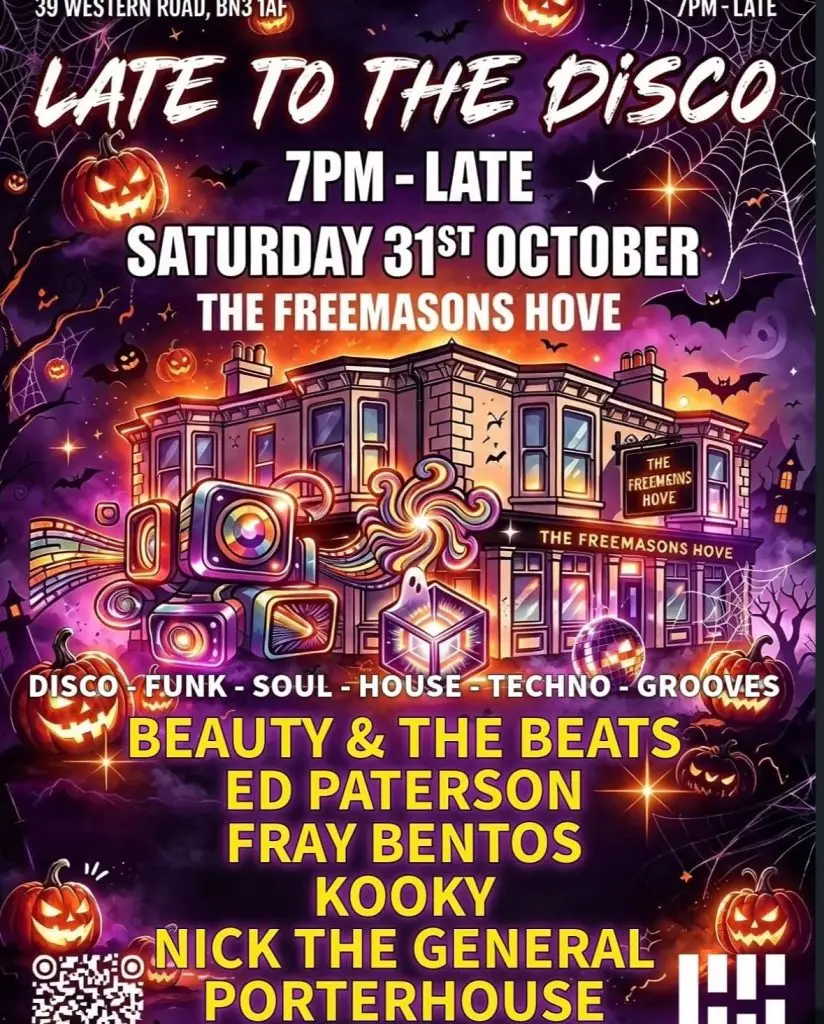 Late to the Disco – Halloween event flyer